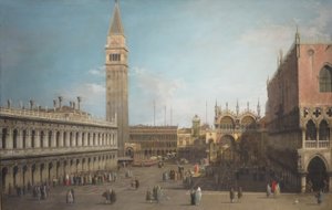 The Piazzetta by Giovanni Antonio Canal